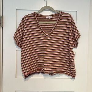 Madewell Stripe Paulson Sweater T shirt